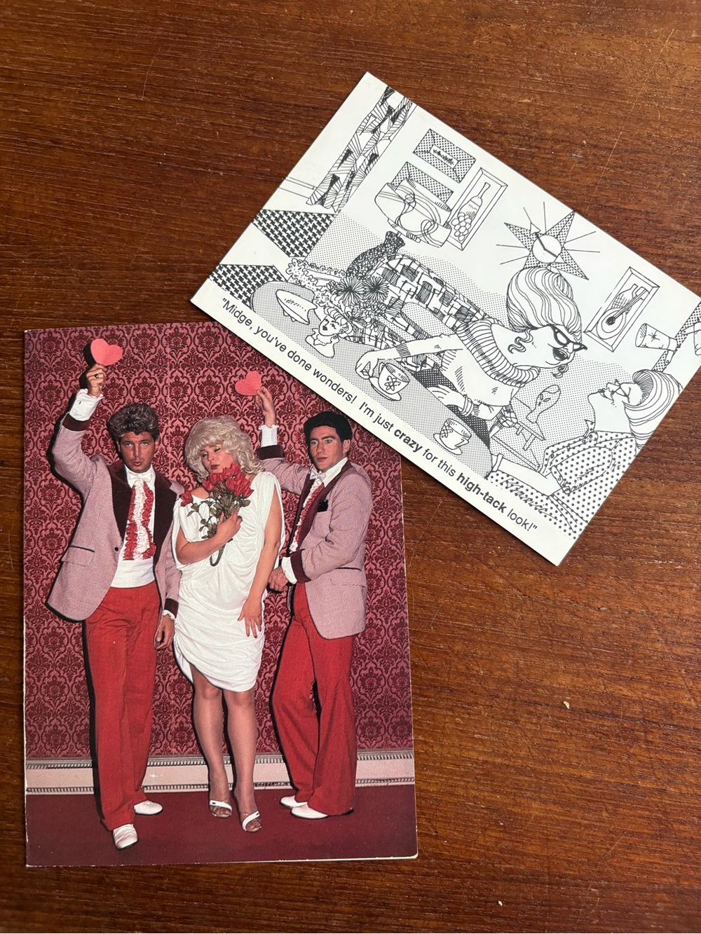 Set of Two “Tacky” Vintage Cards